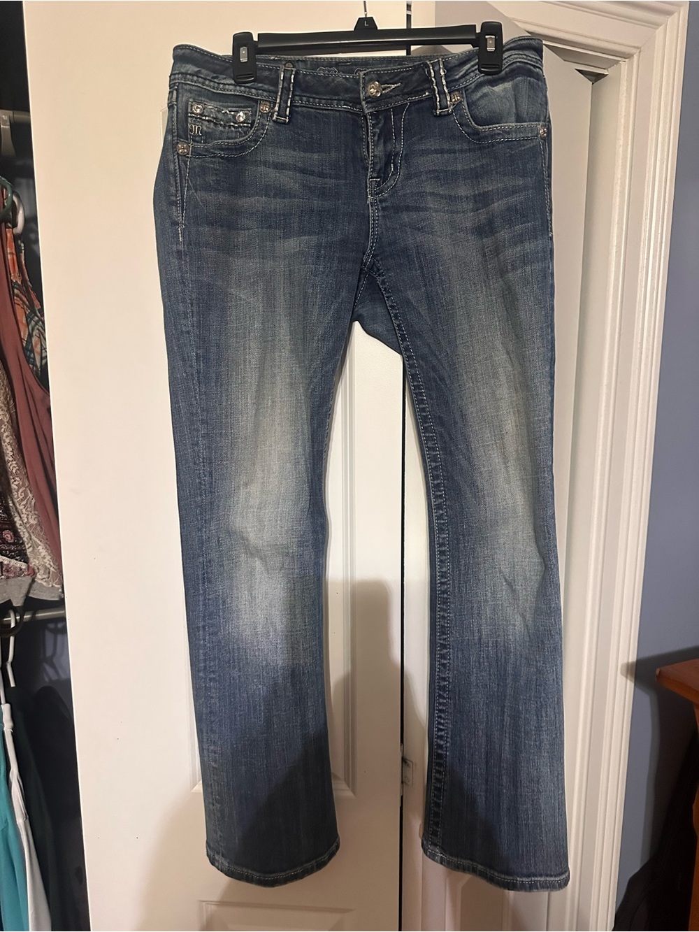 Miss Me Faded Blue Bootcut Jeans